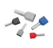 PANDUIT  FTD83-14-C               Ferrule Insul Twin 2x8AWG 14mm RD PK100