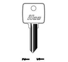 KABA ILCO CORP  1130 NP A14  AA53904022              Cylinder Lock Key Blank, Brass, Nickel Plated, 14 Price Group, For Arco