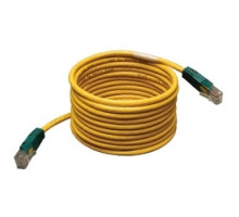 TRIPP LITE N010-025-YW        Cat5e 350MHz Molded Cross-over Patch Cable RJ45 M/M - Yellow, 25-ft.