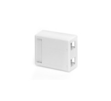 LEVITON  4S089-2WP               2-PORT QUICKPORT HOUSING FOR SHIELDED CONNS SURFACE MOUNT WHITE