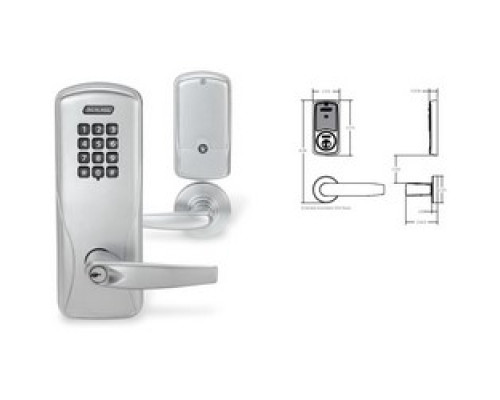 SCHLAGE ALLEGION BRAND  LEBMB-GRW-J-06-626-00A-RH 10-136 134        Wireless Mortise Lock, Greenwich, Right Hand, Rhodes Lever, A Rose Trim, 1-3/16