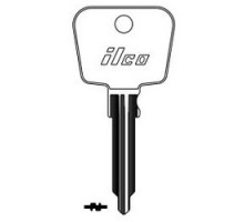 KABA ILCO CORP  PO6 NP A07  X32              Vehicle Key Blank, Brass, Nickel Plated, 7 Price Group, For Porsche