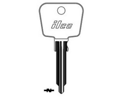 KABA ILCO CORP  PO6 NP A07  X32              Vehicle Key Blank, Brass, Nickel Plated, 7 Price Group, For Porsche