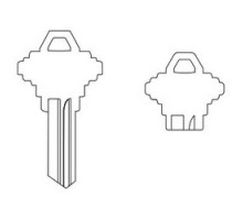 SCHLAGE ALLEGION BRAND  35-131-VTQP-XQ06-878        Door Lock Cylinder Key Blank, Classic, Conventional, Unembossed Both Side, Plain Bow, 6-Pin Cylinder, VTQP Keyway, With DO NOT DUPLICATE Stamp