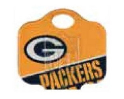 KABA ILCO CORP  KW1-NFL-PACKERS A46               Decorative Key Blank, NFL Team Key, Kwikset/Titan, Packers Logo, KW1 Keyway, 46 Price Group