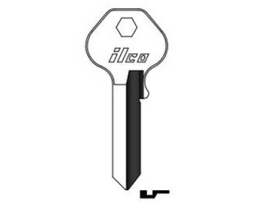 KABA ILCO CORP  1092J NP A06  AL6793000B              Cylinder Lock Key Blank, Brass, Nickel Plated, 6 Price Group, For Master