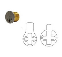 GENERAL LOCK  MC118 SC 26D ST/AR KA2 ABPR               Mortise Cylinder, Schlage C Keyway, Standard Yale/Adams Rite Cam, Keyed Alike, 2-Key Blank, 1-1/8