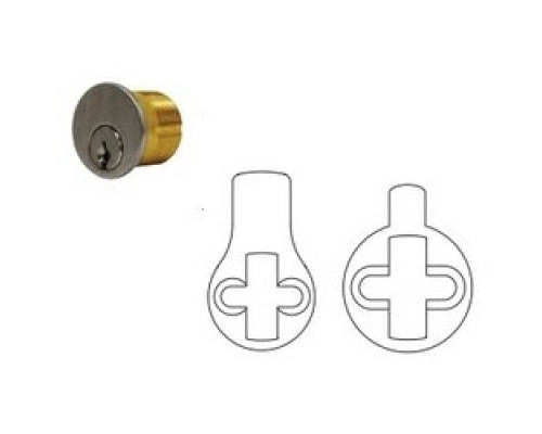 GENERAL LOCK  MC118 SC 26D ST/AR KA2 ABPR               Mortise Cylinder, Schlage C Keyway, Standard Yale/Adams Rite Cam, Keyed Alike, 2-Key Blank, 1-1/8