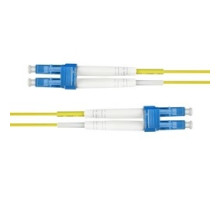 COMPULINK  LCCLCCPD1-UPSM  P2J83-25B5BT-1M              OS2 Fiber Optic Jumper Cable, 2 Fibers, LC - LC Duplex, OFNR, Yellow, 1 Meter