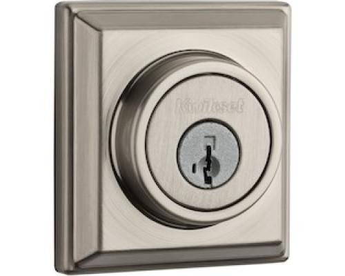 KWIKSET  99100-064  910 S CNT ZW L03 SMT BP TPR RCALFD SCR              91 Signature Series Contemporary Deadbolt featuring SmartKey Security and Home Connect Technology in Satin Nickel