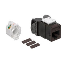 LEVITON  61UJK-RB6               Mod Jack, Atlas-X1, Category 6 UTP Connector, Brown