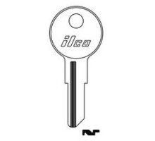 KABA ILCO CORP  1043E NP A16  AA28302302              Cylinder Lock Key Blank, Brass, Nickel Plated, 16 Price Group, For Illinois