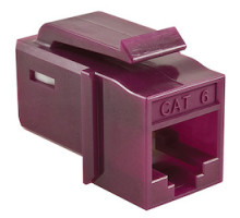 HELLERMANNTYTON  GSTJC6U-VI               GST Category 6 UTP Modular Keystone Jack, Plenum Rated, Violet, 1/bag