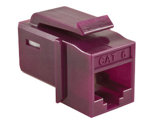HELLERMANNTYTON  GSTJC6U-VI               GST Category 6 UTP Modular Keystone Jack, Plenum Rated, Violet, 1/bag