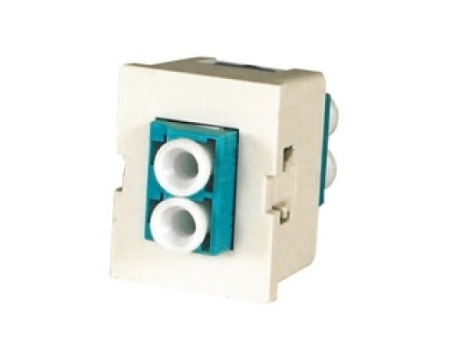 ORTRONICS 63700075        TracJack Module, 1-LC Duplex 2 Fibers Multimode, Aqua adapters, Ceramic alignment sleeves, 180 degree exit, flush, 1 unit
