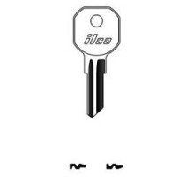 KABA ILCO CORP  1574 NP A08  AA01564002              Cylinder Lock Key Blank, Brass, Nickel Plated, 8 Price Group, For Hurd