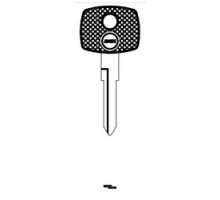 JMA USA  TP00ME-HM.P1 NP 17               Car Key Blank, Chipless, Transponder, Brass, Nickel Plated, For Mercedes