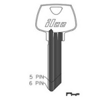 KABA ILCO CORP  N1007RMA NS A35               Cabinet Lock Key Blank, 6-Pin, Natural Nickel Silver, 7 Price Group, For Sargent RA-RL