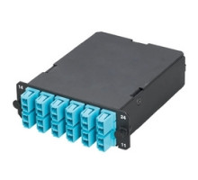 PANDUIT  FCZ-12-10BY               12-fiber Cassette, OM4 50µm, 6 Duplex LC To 1 MPO, Modified Method A - Pair Flipped