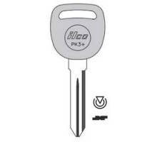 KABA ILCO CORP  B112-PT NP  IAX00002920              Vehicle Key Blank, Transponder Key, Brass, Nickel Plated, For General Motors