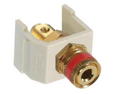 HUBBELL PREMISE WIRING  SFSPGRGY               Red Speaker Post, Snap-Fit, GrayHousing