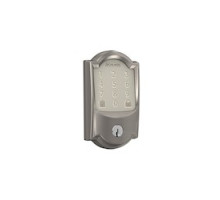 SCHLAGE ALLEGION BRAND  BE489WBC CAM 619        BE489WBC CAM 619    ENCODE SMART WIFI DEADBOLT CAMELOT SATIN NICKEL