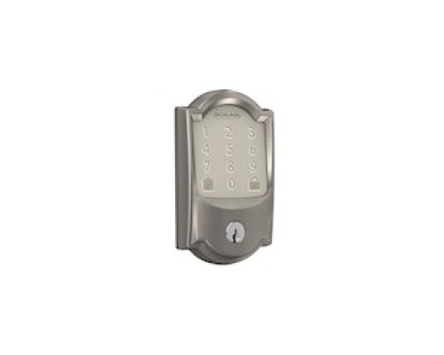 SCHLAGE ALLEGION BRAND  BE489WBC CAM 619        BE489WBC CAM 619    ENCODE SMART WIFI DEADBOLT CAMELOT SATIN NICKEL