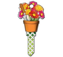 LUCKY LINE PRODUCTS INC  B142K               House Key, Kwikset, Gardening, Brass, Enamel Coating, 1 each per Card