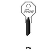 KABA ILCO CORP  H1098DB NP A06  AL2931801B              Vehicle Key Blank, Brass, Nickel Plated, 6 Price Group, For Briggs and Stratton/Strattec, General Motors