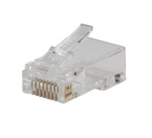KLEIN  VDV826-702               Pass-Thru Modular Data Plug, CAT5E, 50-Pack