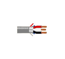 BELDEN BAV 5401FE 008500        Multi-Conductor - Commercial Audio Systems cable, 20 AWG, 3 bare copper conductors, PP insulation, 500’ reels, conductors cabled, Beldfoil shield tape foil side out with drain wire, PVC jacket with