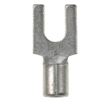 PANDUIT  P10-14F-D               Fork Terminal, non-insulated, 12- 10 AWG, 1/4 stud size, bulk package.