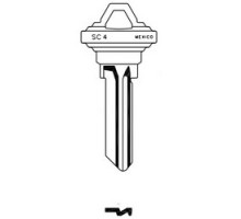 JMA USA  SLG-4E NP 1               Door Key Blank, SC4, Brass, Nickel Plated, For Schlage