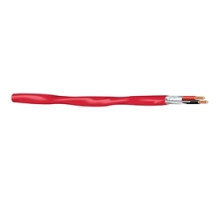 APPROVED MANUFACTURERS  FA-1802C-2-1S-03                        18AWG 7/0152 Bare Copper 2 Conductor Shielded Riser Red, Fire Alarm Cable