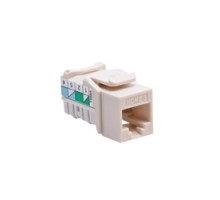 LEVITON  61HOM-RT6               HOME 6 Snap-In Jack, T568A Wiring, Light Almond