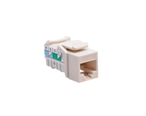 LEVITON  61HOM-RT6               HOME 6 Snap-In Jack, T568A Wiring, Light Almond