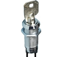 ALARM CONTROLS  KA-107               Momentary Key Switch, Keyed Different, Two Keys, Ace Lock, Round Key