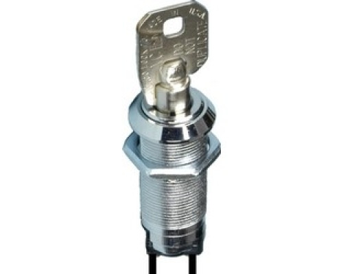 ALARM CONTROLS  KA-107               Momentary Key Switch, Keyed Different, Two Keys, Ace Lock, Round Key