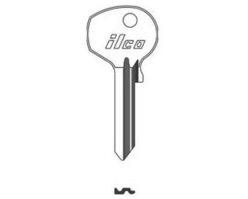 KABA ILCO CORP  KP1 NP A22  AS3978700C              Vehicle Key Blank, Brass, Nickel Plated, 22 Price Group, For Porsche, Volkswagen