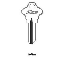 KABA ILCO CORP  1537 NP A11  AA01260002              Cylinder Lock Key Blank, Brass, Nickel Plated, 11 Price Group, For Import