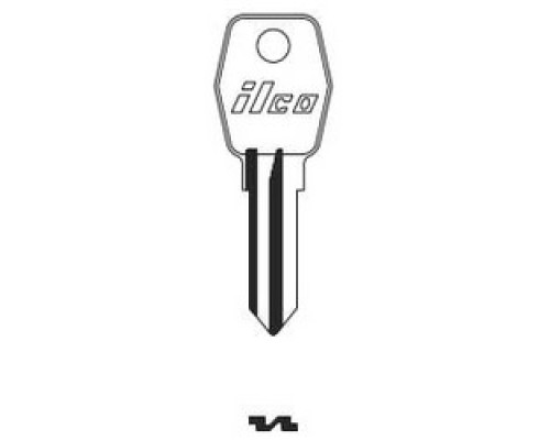 KABA ILCO CORP  62FG NP A18               Vehicle Key Blank, Brass, Nickel Plated, 18 Price Group, For British Leyland, Jaguar
