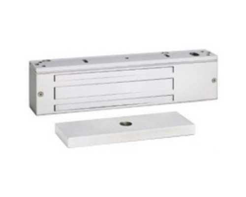 SECURITY DOOR CONTROLS  1511V               Electromagnetic Lock, Single, Surface Mount, 1650 Lb Holding Force, 12/24 Volt DC, 670/350 Milliampere, Anodized Aluminum