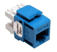 LEVITON  5G110-RL5               GigaMax 5e+ QuickPort Connector, Category 5e, Blue