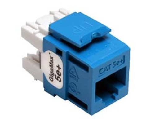LEVITON  5G110-RL5               GigaMax 5e+ QuickPort Connector, Category 5e, Blue