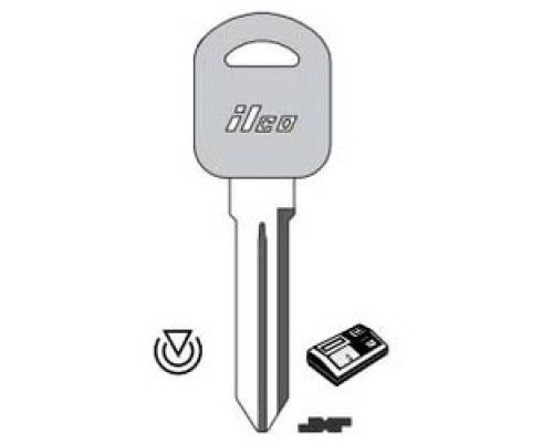 KABA ILCO CORP  B97-PT5 NP  IAX00000830              Vehicle Key Blank, Cloning Tool, Brass, Nickel Plated, For General Motors