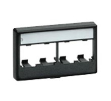 PANDUIT  CFFPL4BL               Mini-Com Modular Furniture Faceplate 4 Port BL