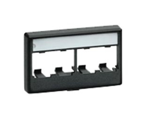 PANDUIT  CFFPL4WH               Mini-Com Modular Furniture Faceplate 4 Port WH