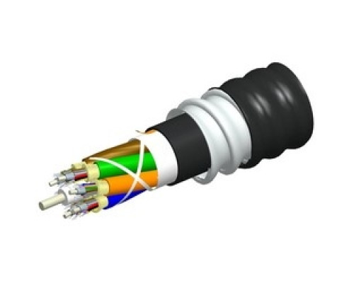 COMMSCOPE ENTERPRISE SOLUTIONS  760134932  P-024-OZ-8W-FSUBK              Distribution Cable, Indoor/Outdoor, Plenum, Interlocking Aluminum Armored, Plenum Jacket, 24 Fiber Single-Unit, Teraspeed Single-mode