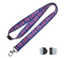 LUCKY LINE PRODUCTS INC  C205               Key Lanyard, Designer, Hibiscus, 17-1/2