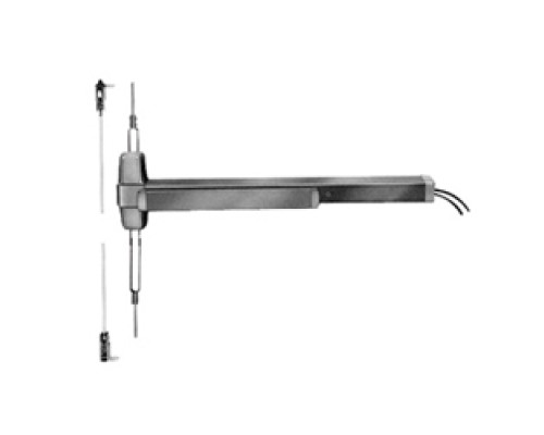 VON DUPRIN  EL9947EO-F US26D 36               Electric Latch Retraction Exit Device, Concealed Vertical Rod, No Outside Trim, Fire Rated, Grooved Case, 36